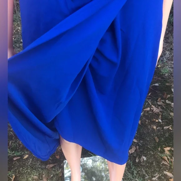 NWT PrettyGarden Blue One Shoulder Dress - Picture 8 of 14